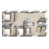 Maison préfabriquée PrefabX, maisons écologiques Flip-Mix entièrement configurées, appartement moderne écologique, maison préfabriquée