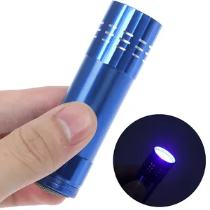 Mini lampe UV Portable pour ongles, sèche-ongles, séchage rapide, outil de manucure, couleur aléatoire, 1 pièce, 9 lumières LED