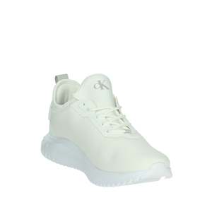 Calvin Klein Jeans Uomo Sneakers YM0YM01203 Scarpe sportive alla moda in tela bianca traspirante con lacci - Product Image 5