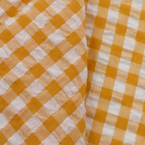 Penjualan Terbaik kain gelembung bernapas 80% poliester 20% benang katun dicelup kain untuk gaun - Product Image 3