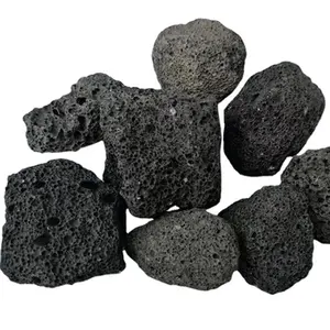 Super Nice Natural Black Large Lava Rocks Volcanic Rocks Stone For Garden Landscaping Decoration