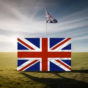 Vente en gros de l'Angleterre britannique 3x5 pieds Drapeau national du Royaume-Uni en polyester des pays personnalisés