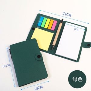 Ensemble de blocs-notes adhésifs minimalistes en papier, cadeau d'affaires, bloc-notes avec index colorés - Product Image 2
