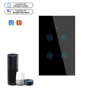 朗格奥美国无线智能壁灯开关1/2/3/4组触摸面板，中性线兼容图雅应用和智能生活 - Product Image 3