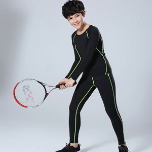 Terno esportivo Conjuntos de Corrida dos homens Respirável Jogging Basquete Underwear Calças Justas Sportswear Yoga Fitness Treino Roupas 310 + 311 - Product Image 2