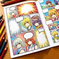 Kinder-Comicbuch-Vorlagen: Leere Comic-Zeichnungsbücher zum Erstellen von Comics, Graphic Novels und Skizzenblöcken
