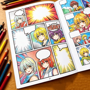 Carnet <span class=keywords><strong>de</strong></span> dessin <span class=keywords><strong>vierge</strong></span> pour enfants, modèles variés <span class=keywords><strong>de</strong></span> bandes dessinées, bloc-notes <span class=keywords><strong>de</strong></span> création <span class=keywords><strong>de</strong></span> comics et <span class=keywords><strong>de</strong></span> romans graphiques - Product Image 6