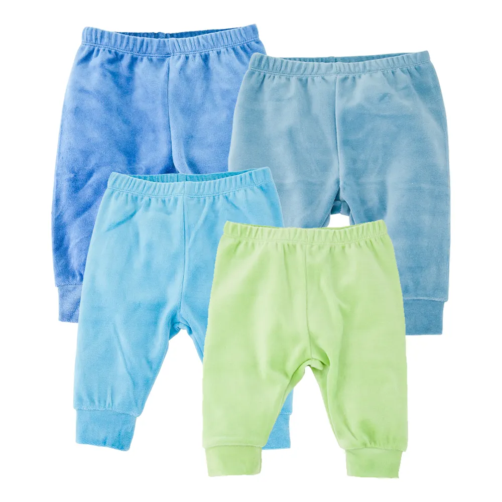 Custom baby boys pants toddler clothing colors velour warm trousers newborn infants pants