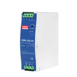 EDR 120W 24V NDR Din Rail series SMPS Fuente de alimentación conmutada AC DC para LED y equipos inteligentes