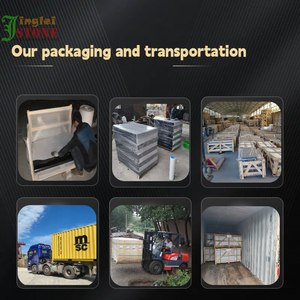 Usine directe G684 vieux pavés de pierre de basalte noir Style moderne sur maille classique vieux matériau de granit - Product Image 5