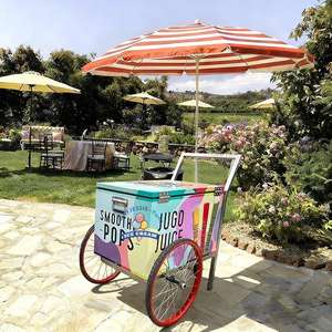 Carrito de Helados Grande de Empuje Manual Estilo Americano, Casa de Juegos, Carrito de Juguete para Niños, Divertido y Educativo, Andador para Bebés - Product Image 3