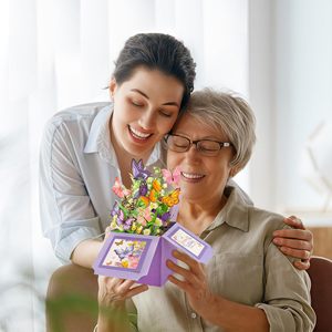 Biglietto d'Auguri 3D Pop-Up Ecologico e Riciclabile in Carta, Design Farfalla Viola, per Compleanno, <span class=keywords><strong>Insegnanti</strong></span>, Festa della Mamma, San Valentino - Product Image 4