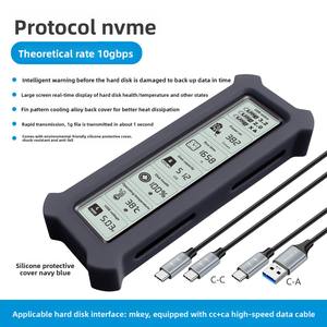 Universal NVME Protocol M.2 SSD Enclosure PCIE PC Mac Plastik USB <span class=keywords><strong>3.2</strong></span> SL-TP26-P-Protective 1.8" - Product Image 6