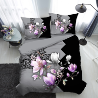 Ensemble de literie 4 pièces pour lit queen size, ensemble de couette pour 4 saisons