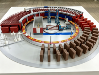 Four rotatif circulaire pour ligne de production de briques d'argile, usine de cuisson de briques rouges entièrement automatique