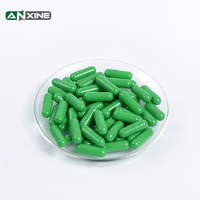 Capsules vides HPMC de taille 00 et 0, vertes, végétariennes, directement de l'usine chinoise