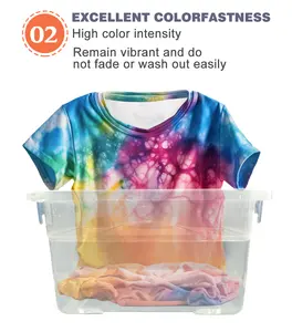 KHY Fabric And Tie Dye Kit Paint - 12 Colors - Tie Dye Paint Set