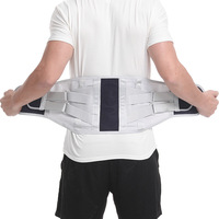Ceinture de maintien de la taille en coton pour hommes et femmes Soulagement des douleurs dorsales pour les personnes âgées d'âge moyen Plaque en acier pour hernie discale lombaire
