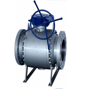 Q347F-150LB bola tetap baja tahan karat A105 katup bola turbin katup segel karbida disemen Manual pabrik - Product Image 2