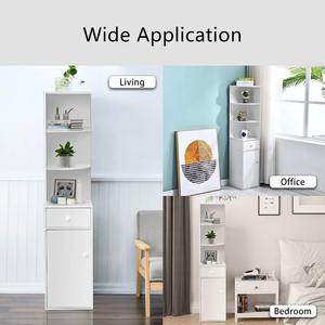 Vitrina de esquina delgada de <span class=keywords><strong>3</strong></span> niveles de alta calidad, estantería de tablero de madera MDF duradera para sala de estar o granja - Product Image 4