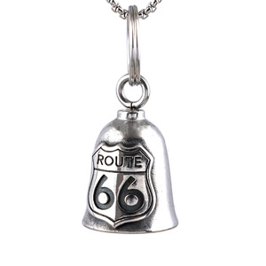 Clochettes de moto personnalisées sur mesure, pendentif campana de protection, cloche « Live to Ride Route 66 », clochettes de motard, cadeaux porte-bonheur - Product Image 3