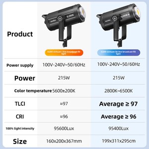 Godox SL200W/SL200BI Luz de Relleno Profesional de Tercera Generación para Fotografía y Transmisión en Vivo, Temperatura de Color Dual, Control por APP/Remoto - Product Image 2