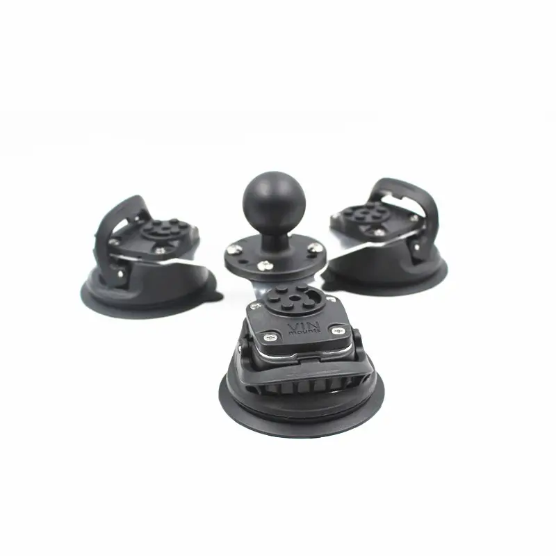 @Car Suction Cup Phone Mount Base Adjustable Charger Mobile Phone Holder With USB Car Mobile Stand Ram Phone Mount