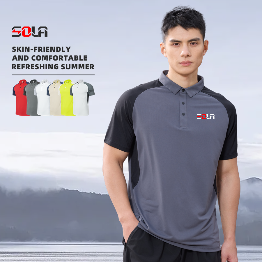 Custom Men's Short Sleeve Golf for Polo Shirt Quick Dry 100