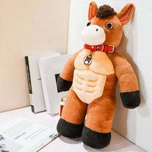 Peluche interactive sonore de 50 cm, mascotte de cheval du Nouvel An, personnalisable par le fabricant, certifiée CPC CE - Product Image 6