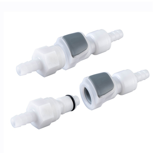 CPC Acetal POM Quick Plastic Release Insert Shut Tube Hose Barbed <strong>Connector</strong> Disconnect Coupling Plastic Push-button Vacuum - Product Image 6