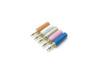 ABCCABLS Cable de Audio Profesional de 5 Colores con Conectores RCA de Aleación de Aluminio de 6.35mm/3.5mm y Contactos Chapados en Oro para Estudio y Escenario
