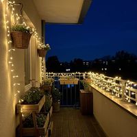 LED-Lichterkette 10M - 100M Außen Wasserdicht IP44 Warmweiß Mehrfarbig für Party Hochzeit Weihnachten Feiertagsdekoration