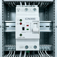Interrupteur de transfert automatique monophasé CNXE CXQ1-80SE 4P 80A type PC ATS 8kA AC230V 50/60Hz type rail DIN solaire photovoltaïque résidentiel