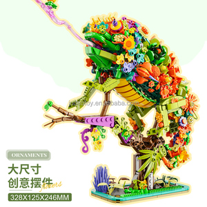 Q16001 Kits de blocs de construction en forme de fleur modèle <span class=keywords><strong>caméléon</strong></span>, briques MOC, <span class=keywords><strong>puzzle</strong></span>, jouet éducatif, jouets créatifs pour enfants, cadeau de Noël - Product Image 6