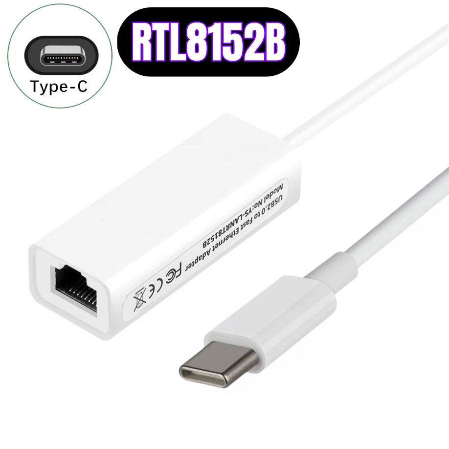 RTL8152 Chip-Type-C bianco
