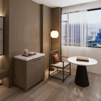Meubles modernes et écologiques avec panneaux en bois massif personnalisés Ensembles de chambre à coucher et de salon cinq étoiles pour hôtel directement de l'usine