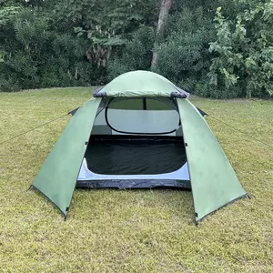 Barracas de acampamento ao ar livre para 3-4 pessoas barraca de acampamento familiar de duas camadas barraca de montanha multifuncional