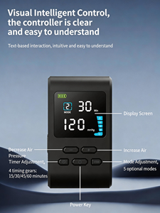 Compression <b>Massager</b> Air Pressure Therapy Rechargeable USB Powered Timing Control <b>for</b> Blood <b>Circulation</b> Recovery - Product Image 4