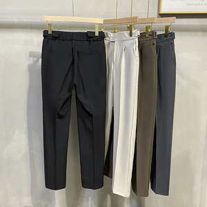 Pantalon de Ville <span class=keywords><strong>Homme</strong></span> Coupe Droite Ample Décontracté, Style Business et Habillé - Product Image 5