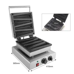 Grote Uitverkoop!!! 220V/110V 4 Stuks Commerciële Lolly Wafle Maker Kerstboom Vorm Wafel Machine Pijnboom Vorm Wafel Machine