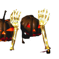 Lumière Nocturne LED Horreur Crâne Squelette Effrayant pour Halloween, Étanche IP65, Idéale pour Décoration Extérieure de Fêtes de Noël
