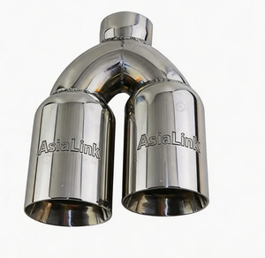 AsiaLink Embouts d'échappement universels en acier inoxydable, poli miroir, type H, pour silencieux et tuyaux d'échappement, décoration extérieure pour modification automobile - Product Image 2
