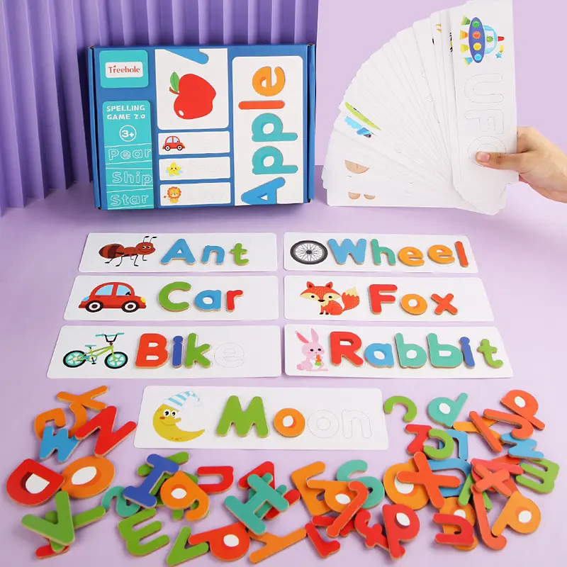 Kinder Rechtschreibung Spiel Spielzeug Kinder 26 Englisch Alphabet Buchstaben Wort Rechtschreibung Spiel Frühen Erkenntnis Bildung Spielzeug