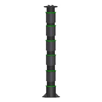 Support de terrasse surélevée réglable de 22 mm à 1050 mm, piétement moderne en plastique PP pour l'extérieur, pour dalles de bois, utilisation extérieure