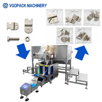 Machine automatique de comptage et d'emballage de pièces détachées avec 3 bacs vibrants pour vis, écrous, supports et fixations