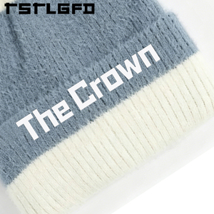 Gorros de Punto Personalizados con Logotipo, Gorro de Invierno a Rayas de Dos Tonos, Tejido Suave, con Borde Reforzado, Venta al Por Mayor, Fabricante - Product Image 4