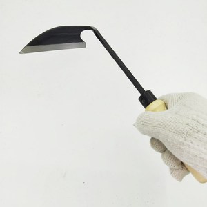 Faucille incurvée en acier de style japonais, outil de jardinage forgé pour <span class=keywords><strong>le</strong></span> désherbage et <span class=keywords><strong>le</strong></span> creusement en extérieur, pour la cueillette de la poire <span class=keywords><strong>sauvage</strong></span> - Product Image 6