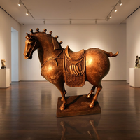 Sculpture de cheval en bronze sur mesure - Fabrication artisanale par moulage à la cire perdue, taille entièrement personnalisable, patine, pose, marque Xinyesheng, Hebei