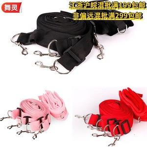 Sangles de bondage en peluche noires légèrement extensibles pour jouets pour adultes, unisexe, domination passionnée, sangles de retenue pour lit - Product Image 3