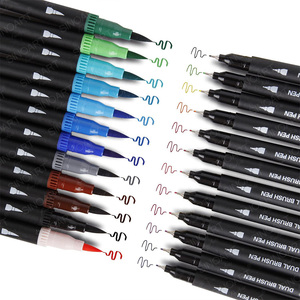 Pennarello ad <span class=keywords><strong>acquerello</strong></span> a doppia punta colore colore morbido punta flessibile abbozzato <span class=keywords><strong>per</strong></span> studente Set <span class=keywords><strong>acquerello</strong></span> pennarello pennarello <span class=keywords><strong>per</strong></span> pennarello - Product Image 5